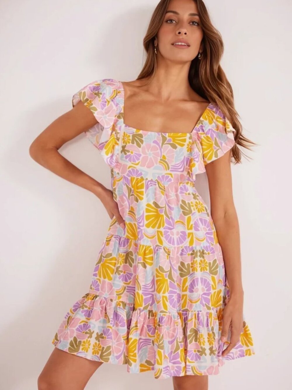 MINKPINK Soleil Tiered Mini Dress